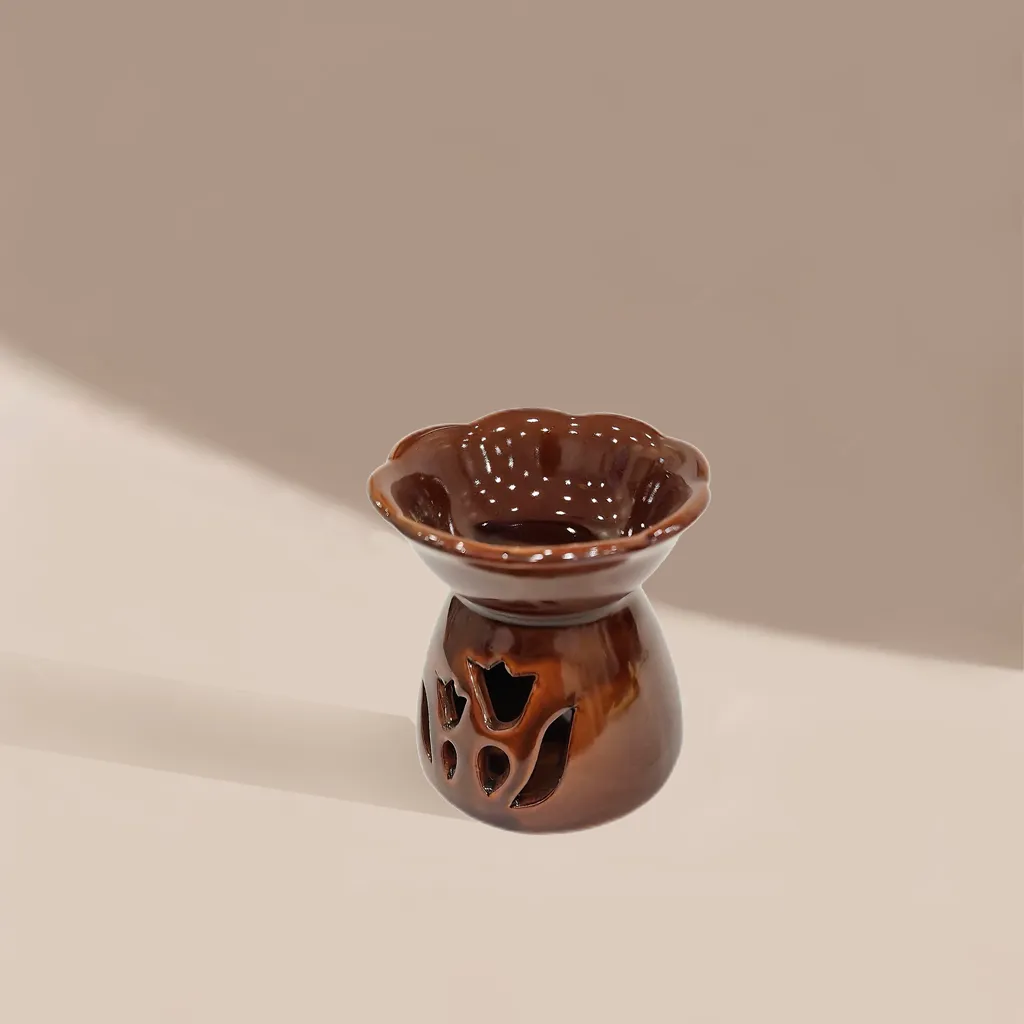 Ceramic Wax Melt Warmer Brown